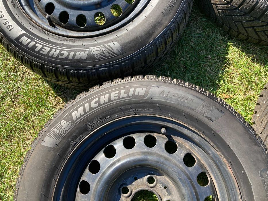Koła zimowe opony Michelin Alpin6 195/65/15 + felgi 5x112 6,5J ET49