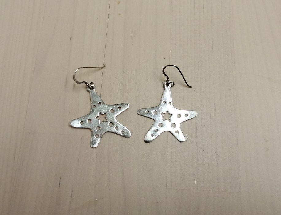 Brincos Estrelas do Mar em prata