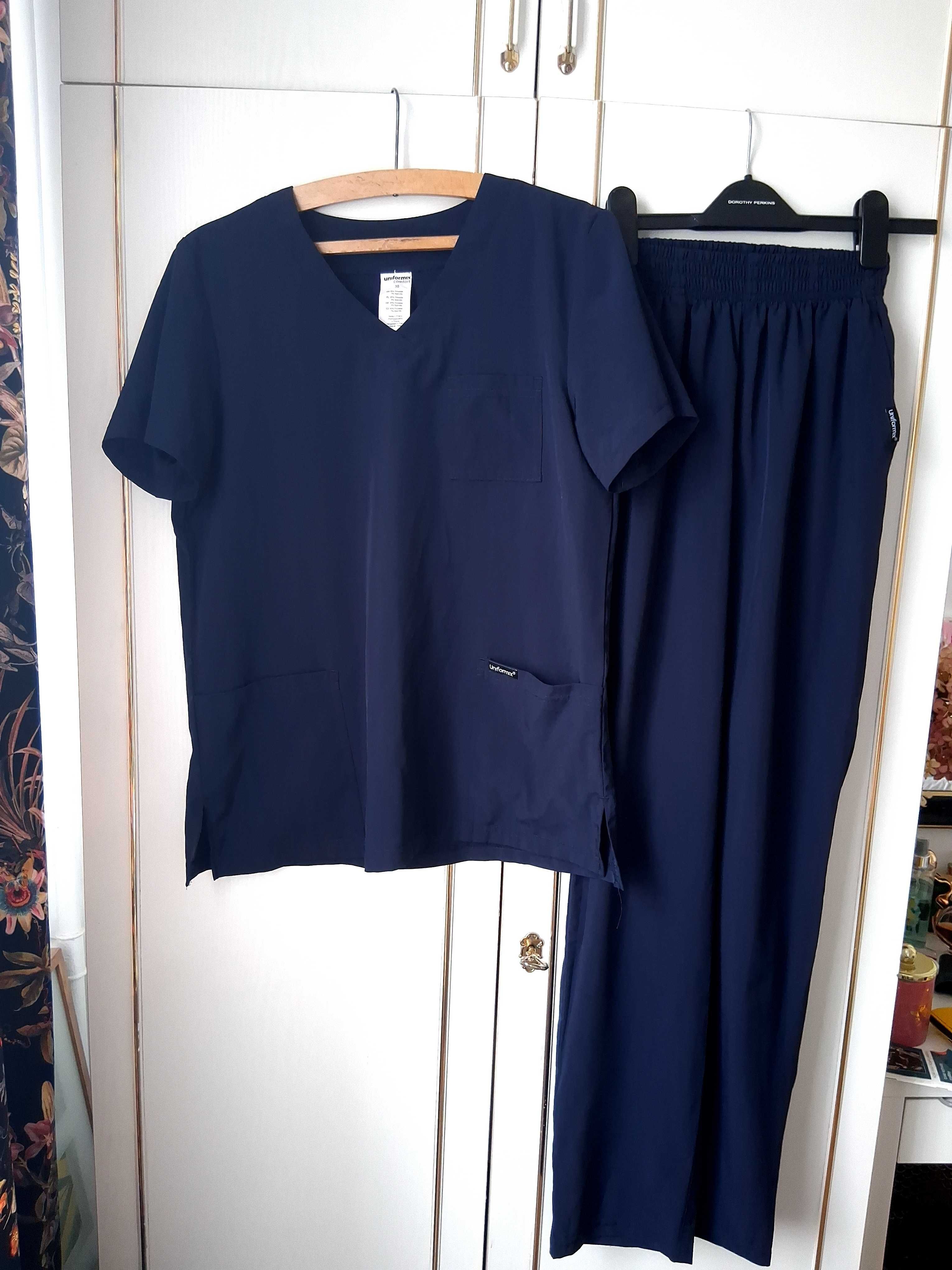 Granatowy scrubs Uniformix