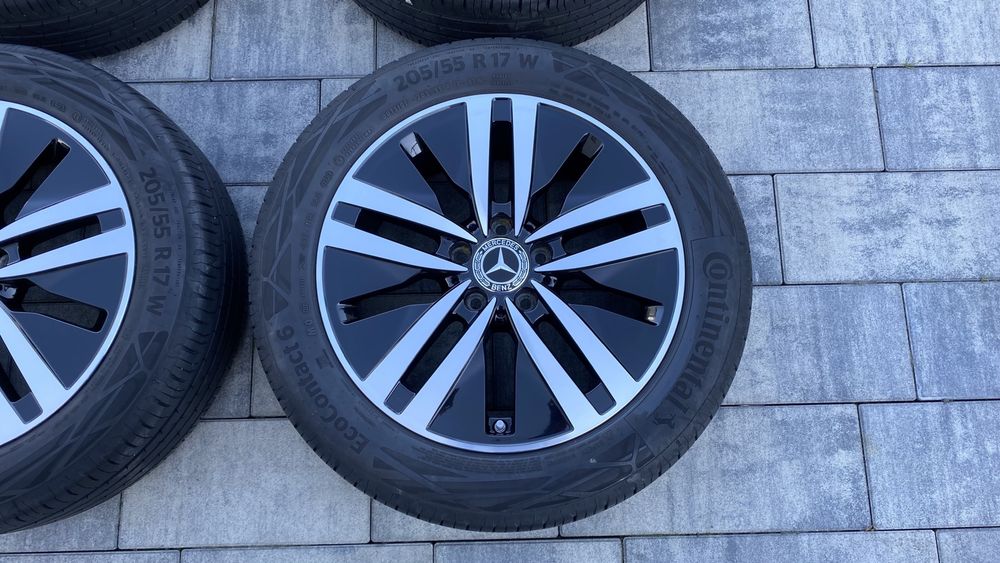 Koła felgi aluminiowe Mercedes A-klasa W177 5x112 17 cali opony letnie
