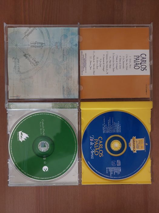CDs Carlos Paião - Play-Back & Pó de Arroz (Como Novos)