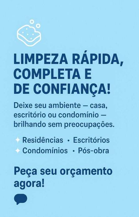 limpeza de qualidade garantida