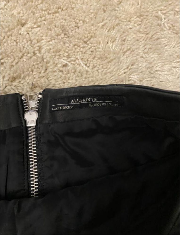 Продам юбку из натуральной кожи AllSaints