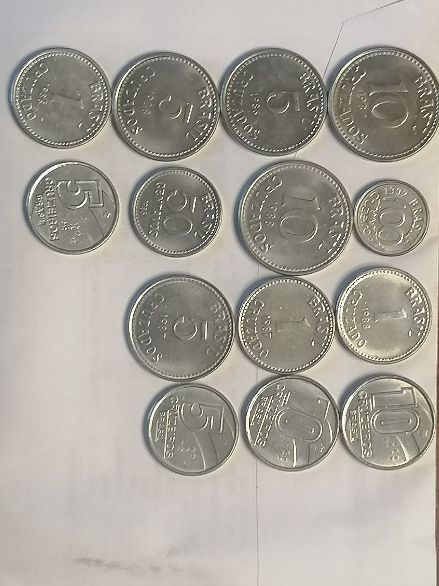 14 moedas do Brasil todas diferentes