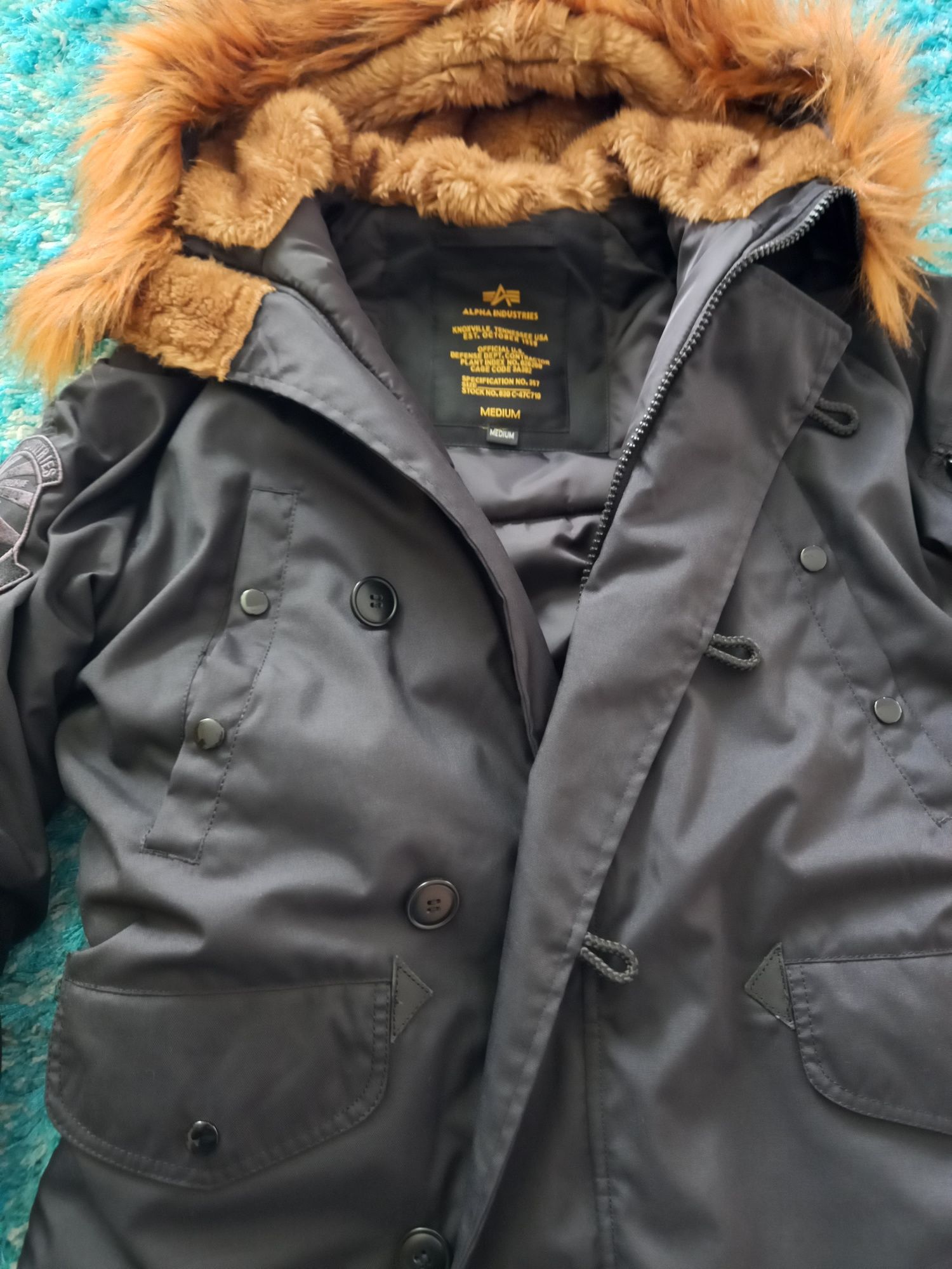 Kurtka zimowa Parka Alpha Industries.  N-3B (N). Stan idealny.