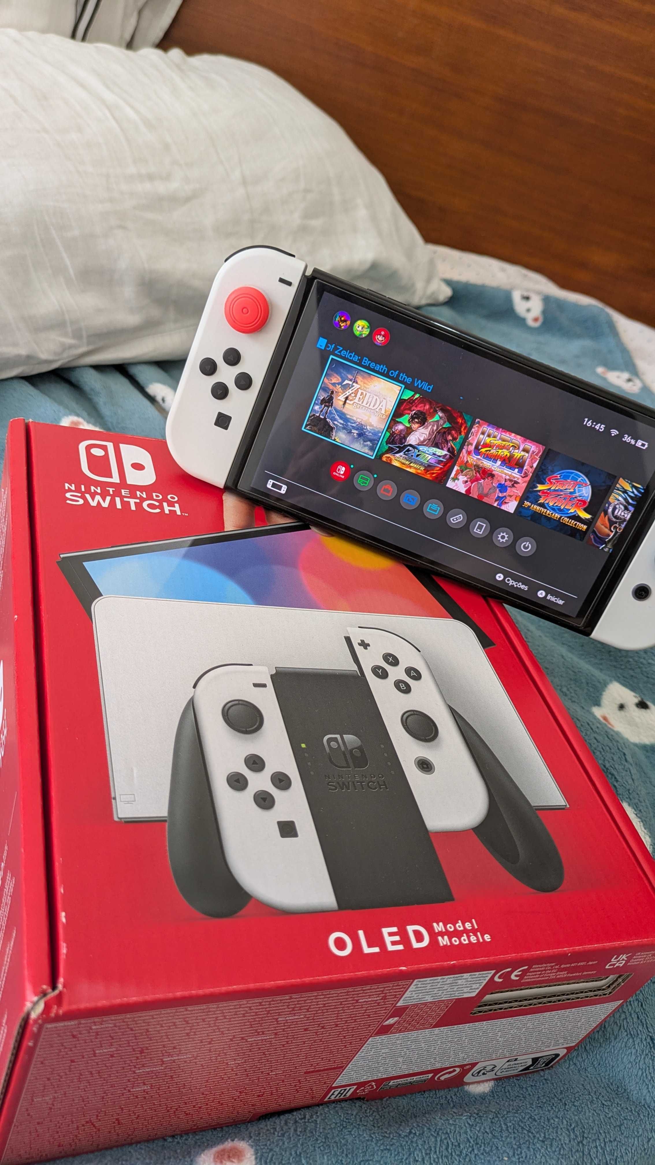 Nintendo switch oled branca