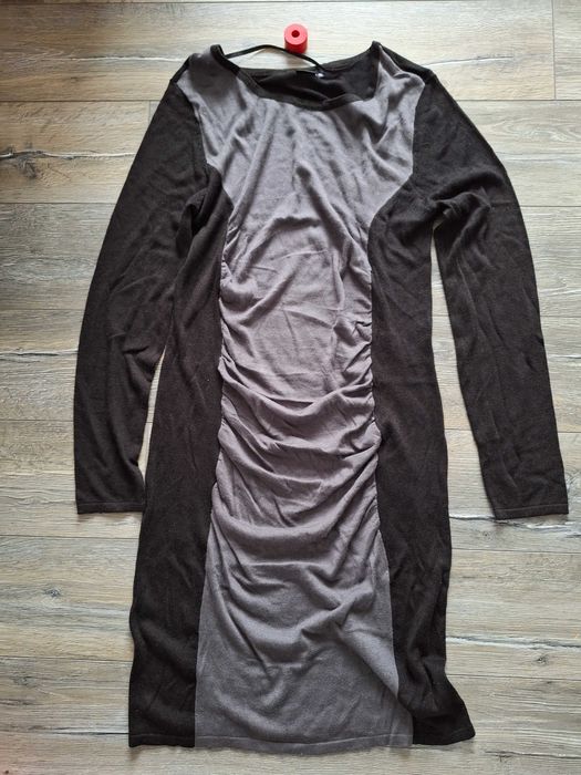 Sukienka damska, marszczona-wyszczuplająca z dł.r.- nowa- Bodyflirt