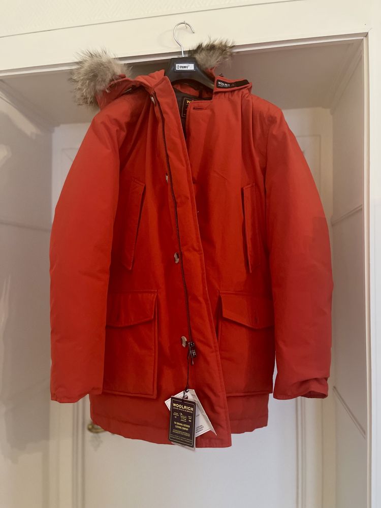 Woolrich arctic parka czerwona kurtka święta prezent