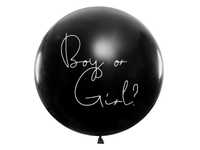 Balon Gender Reveal Chłopiec czarny biały napis