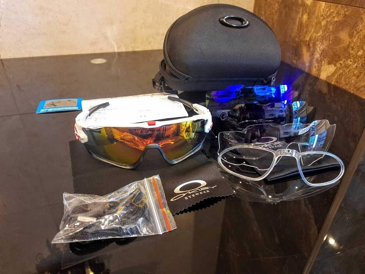 Очки велосипедные  Oakley Jawbreaker  Polarized 4 линзы