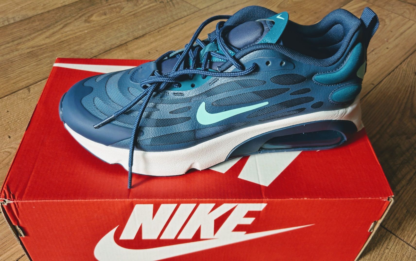 Nowe buty Nike Air Max Exosense, 42, niebieskie, unisex,  okazja