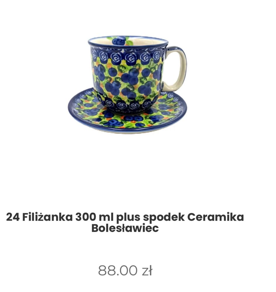 Filizanka 300 ml ze spodkiem