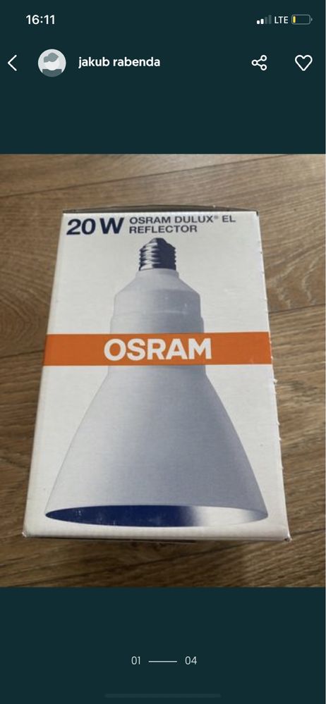 Żarówka energooszczędna OSRAM Dulux EL REFLEKTOR