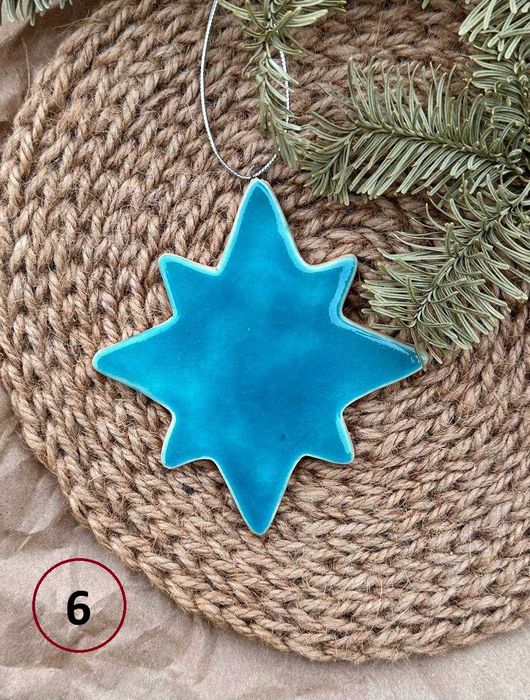 Ялинкові прикраси ручної роботи. Керамічні прикраси для дому