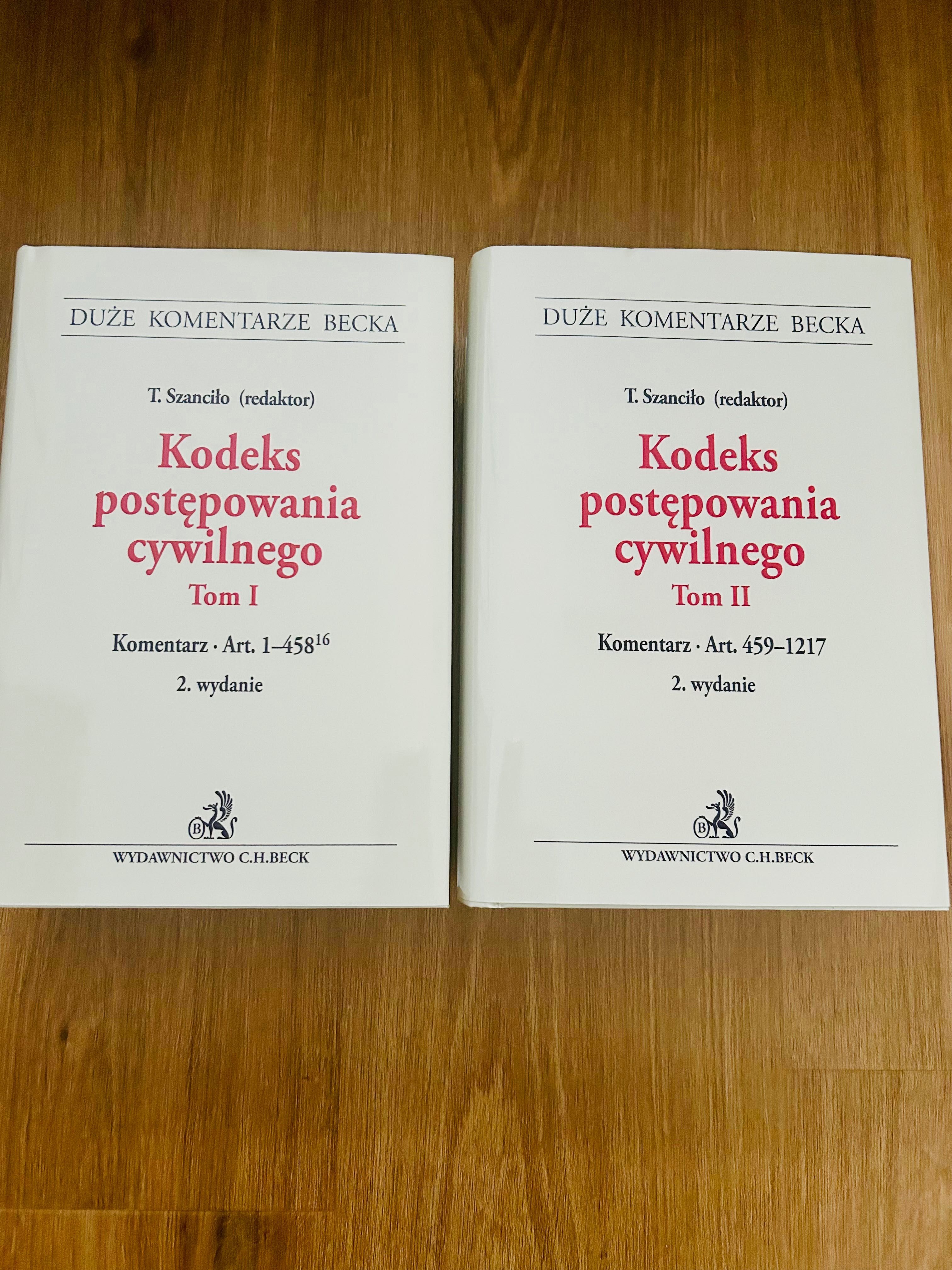 Kodeks postępowania cywilnego Komentarz Tom I i II T. Szanciło 2023 r.