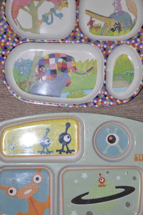 Talerzyki z przegródkami Bobas lubi wybór 4 sztuki