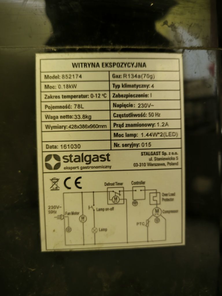 Witryna mrożnicza / wystawowa Stalgast TECHNICA, Cold Line