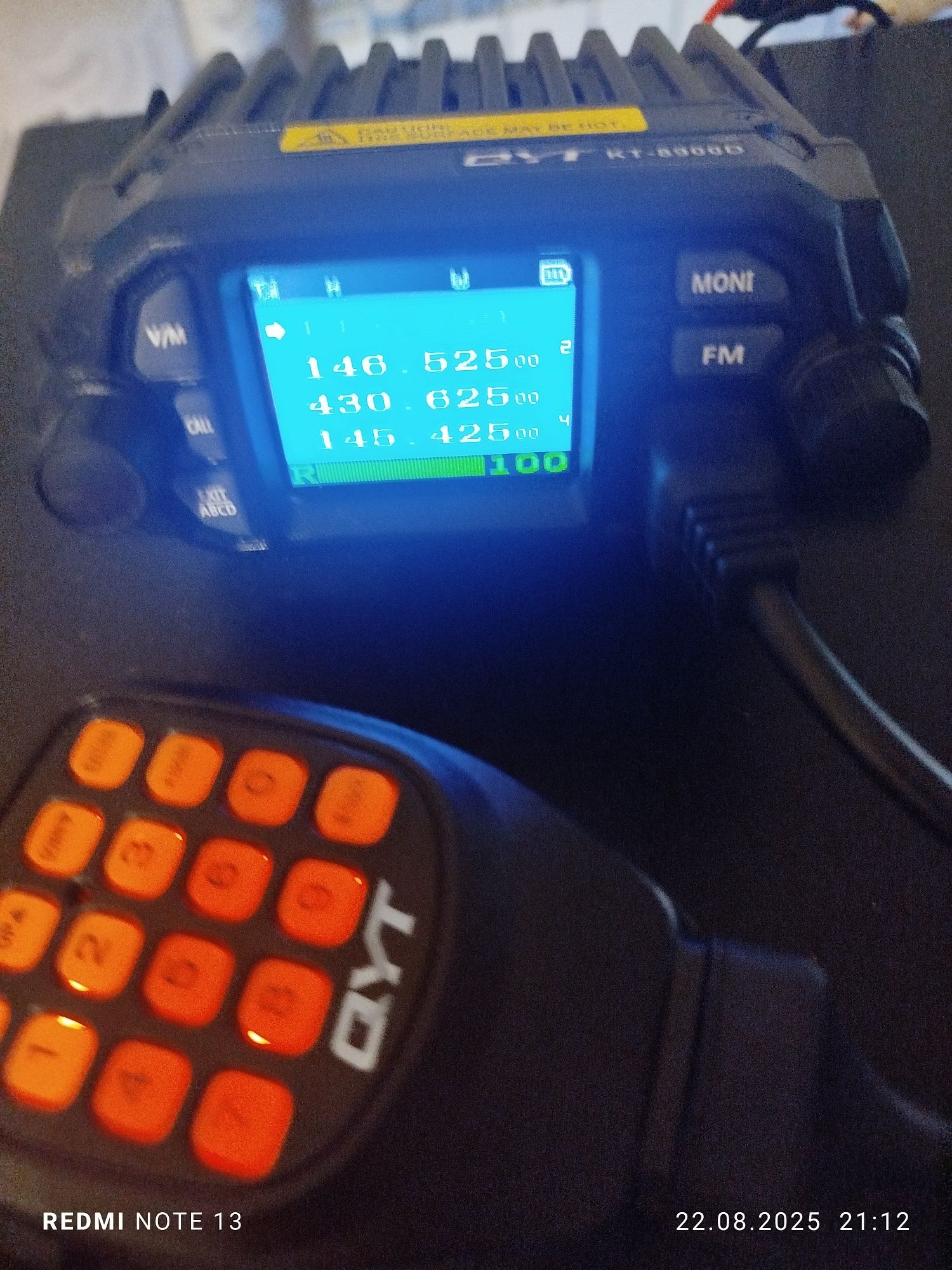Radiotelefon QYT KT-8900D 25W 2m 70cm duobander 4line VHF UHF PMR Taxi
