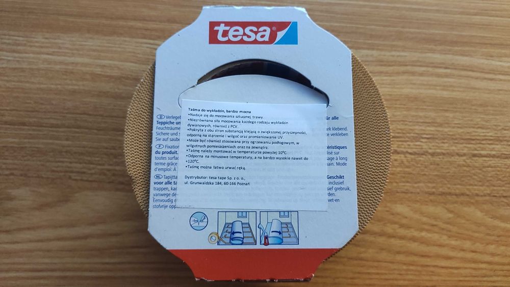 Dwustronna Taśma do wykładzin TESA extra strong 25mx50mm bardzo mocna