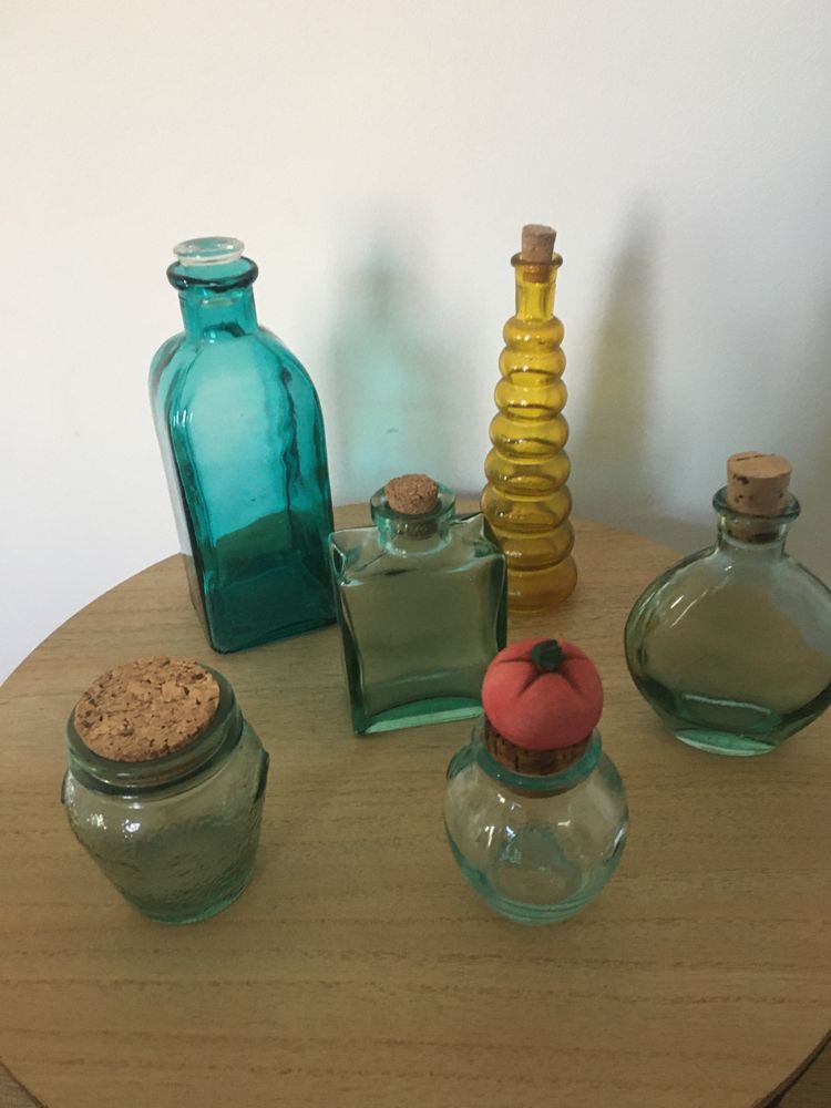 Butelki dekoracyjne zestaw