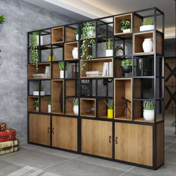 Regał loftowy drewniany