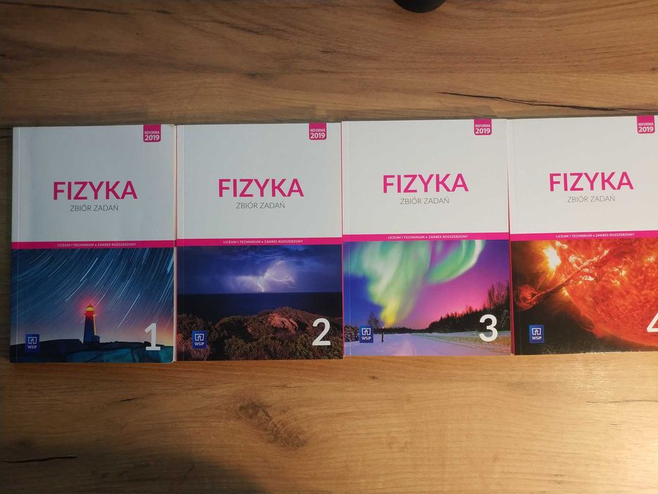 Zbiór zadań - fizyka klasa 1, 2, 3, 4
