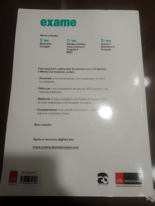 Matemática A 12 para exame