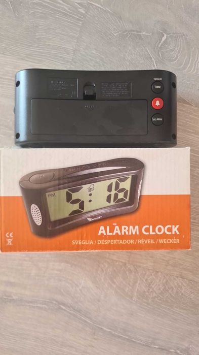 Zegar budzik alarm Travelwey czarny SPP711