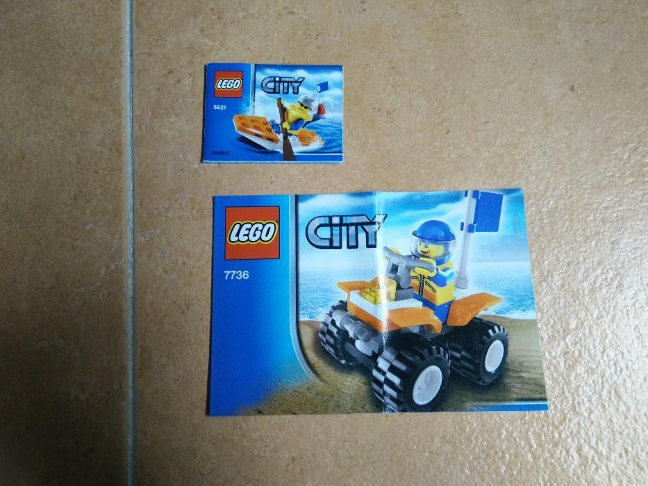 Lego City: Canoa e Moto 4 Nadador Salvador (7736 e 5621)