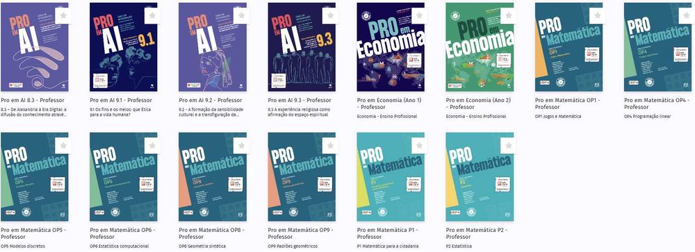 Recursos manuais ensino profissional 10º ano