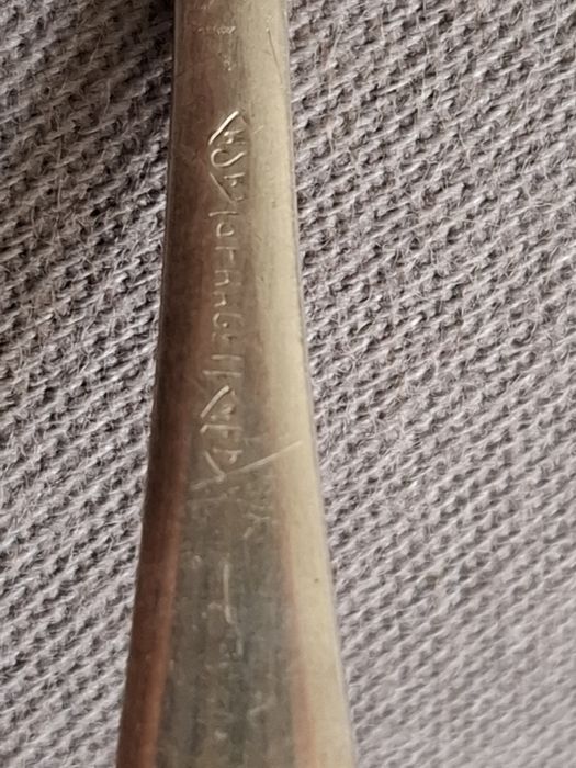 Posrebrzane łyżeczki Jubiler PRL 10,7cm