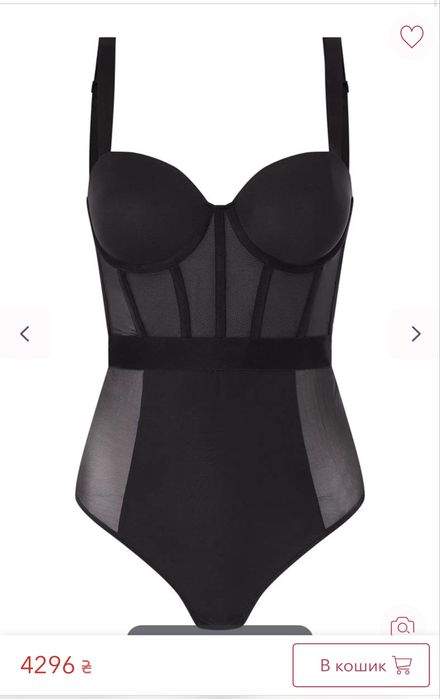 Боді чорний DKNY