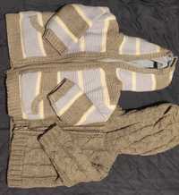 Dwa śliczne ciepłe sweterki George 3-6 miesięcy 62 68