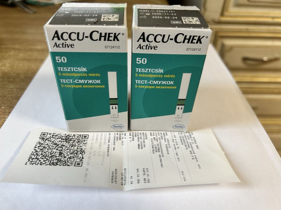 Тест смужки Accu-Chek Active 2 упаковки по 50 шт.