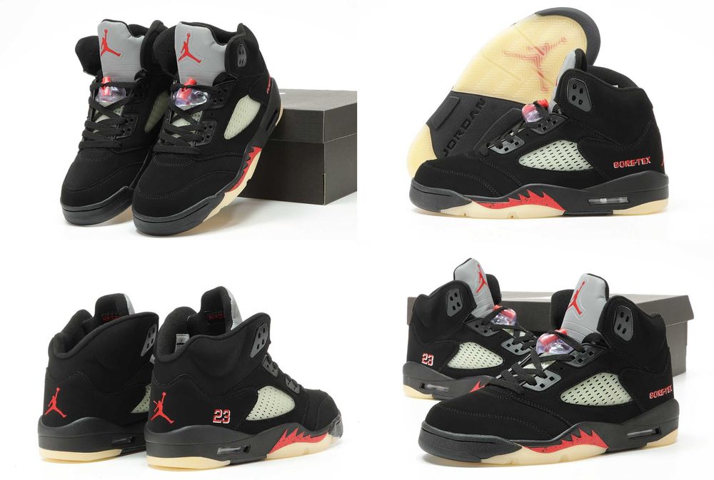 Кроссовки Nike Air Jordan 5 Retro Gore-Tex Off Noir 36-46 Новинка! Топ