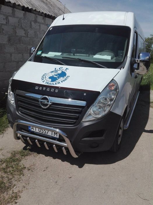 Козырек над лобовым стеклом для Renault Master 2010+ Кенгурятник Хром