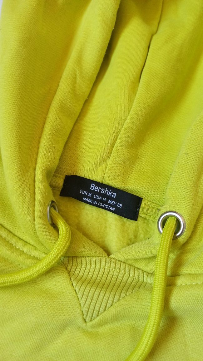 Oversized hoodie verde fluorescente M