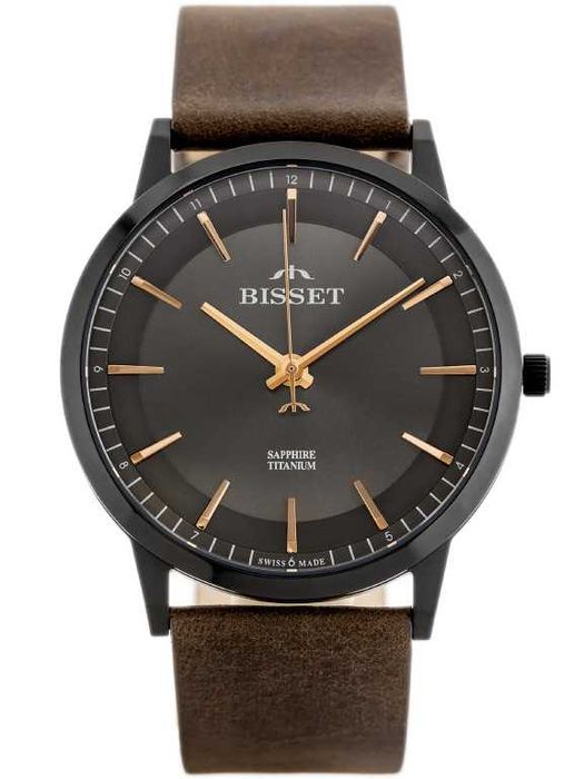 Zegarek męski Bisset BSCF25 - tytanowy