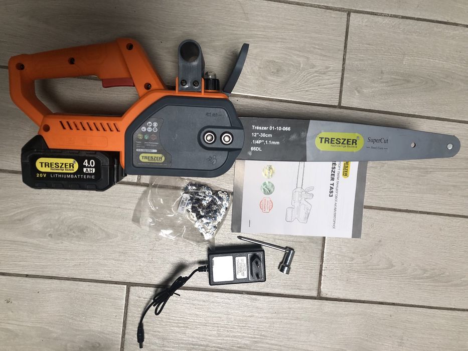 Пила акумуляторна TRESZER Акб 4А шина 30 см.