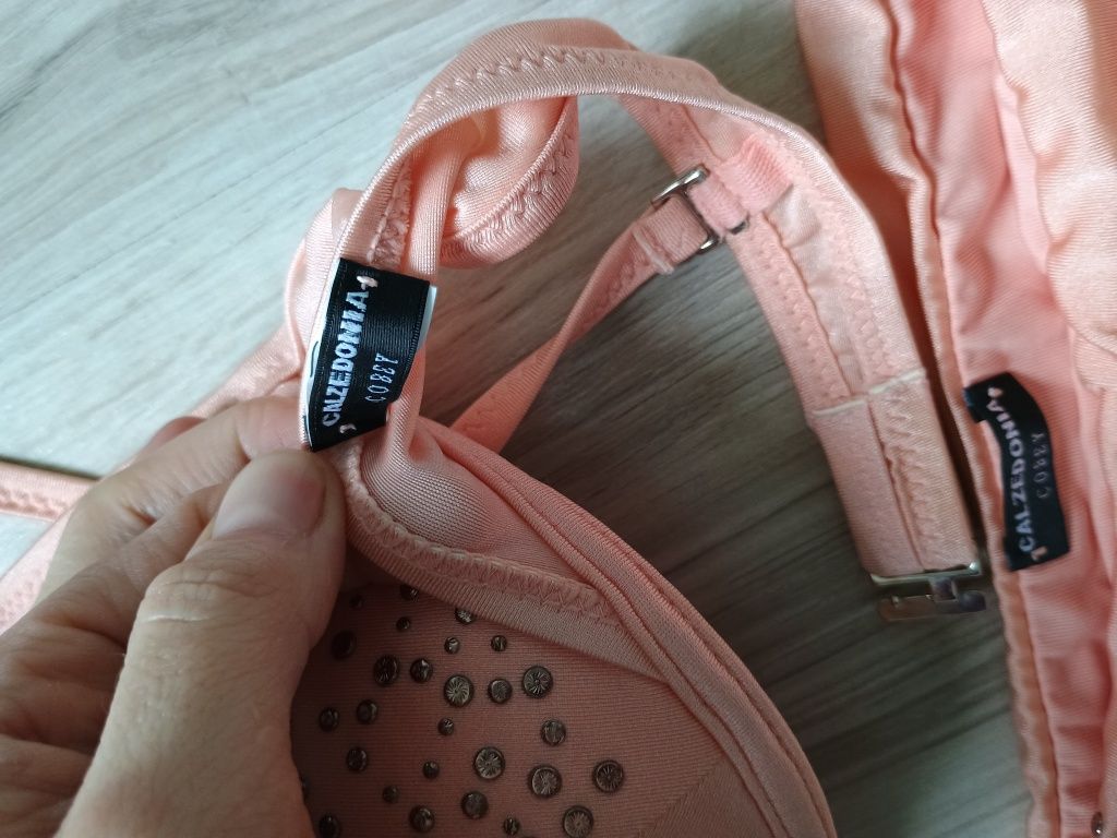 Strój kąpielowy morelowy dwuczęściowy calzedonia