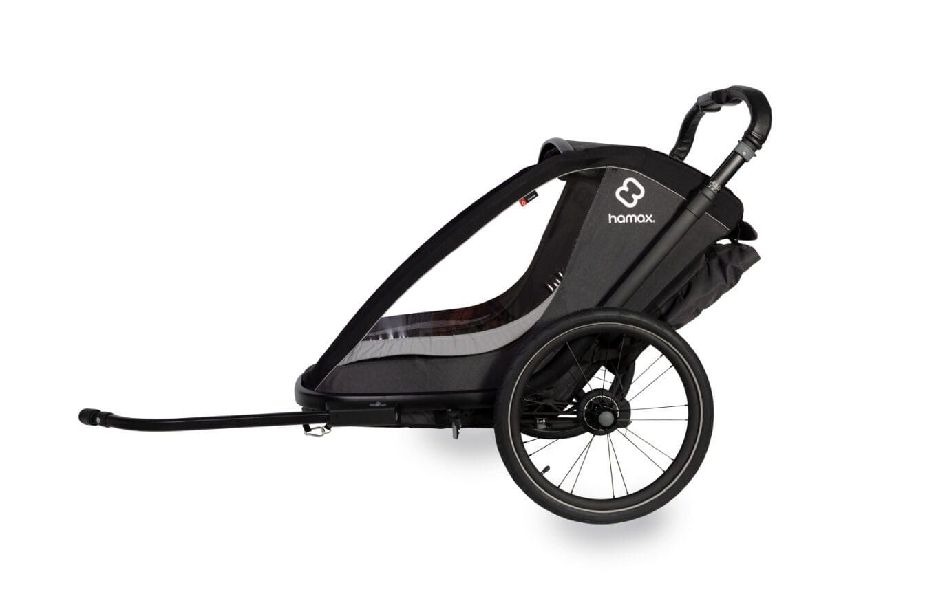 Hamax Cocoon One Grey/Black wozek przyczepka rowerowa pojedyncza