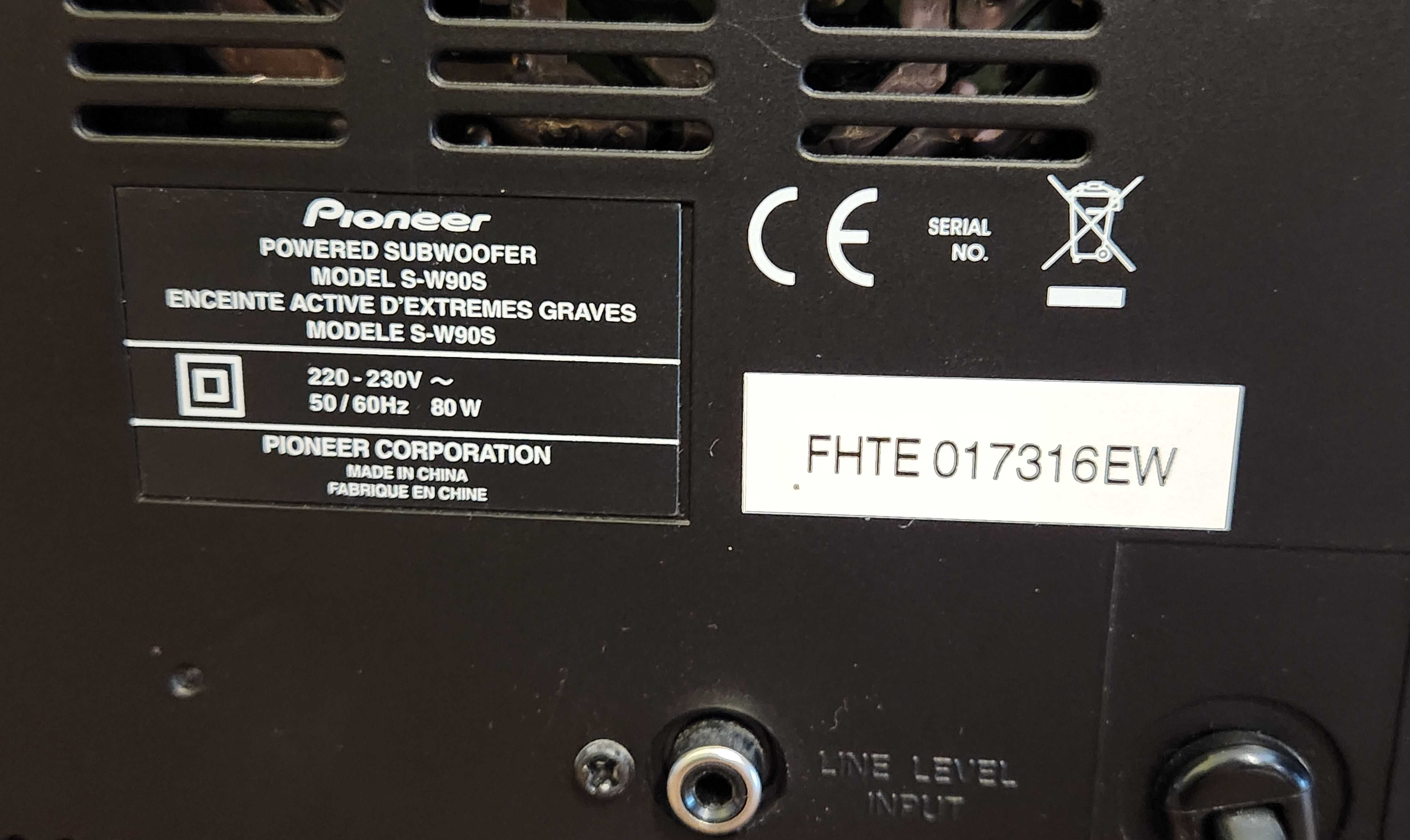Pioneer Subwoofer S-W90S