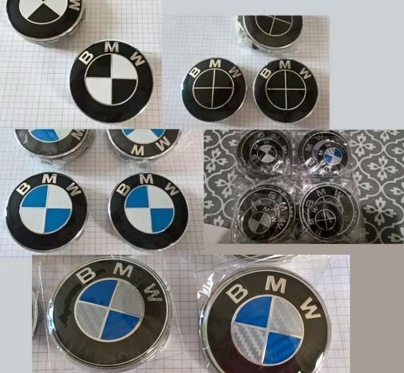 4 szt. dekielki BMW 60mm, 68mm różne rodzaje