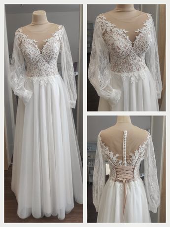 Шикарное свадебное платье, р 46-48