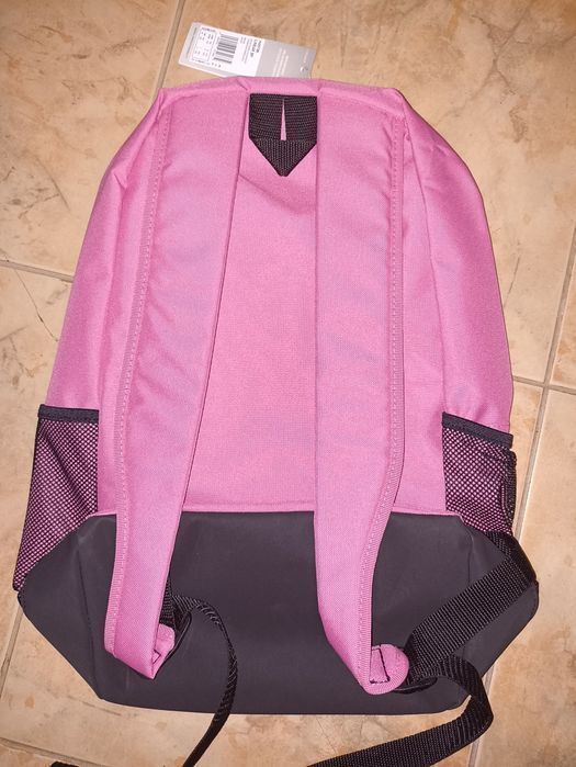 Plecak Adidas różowy szkolny z bocznymi kieszeniami z siatki nowy