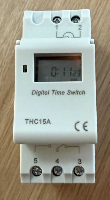 Programator czasu timer 24h 7D THC15A 202510 AC Przekaźnik czasowy