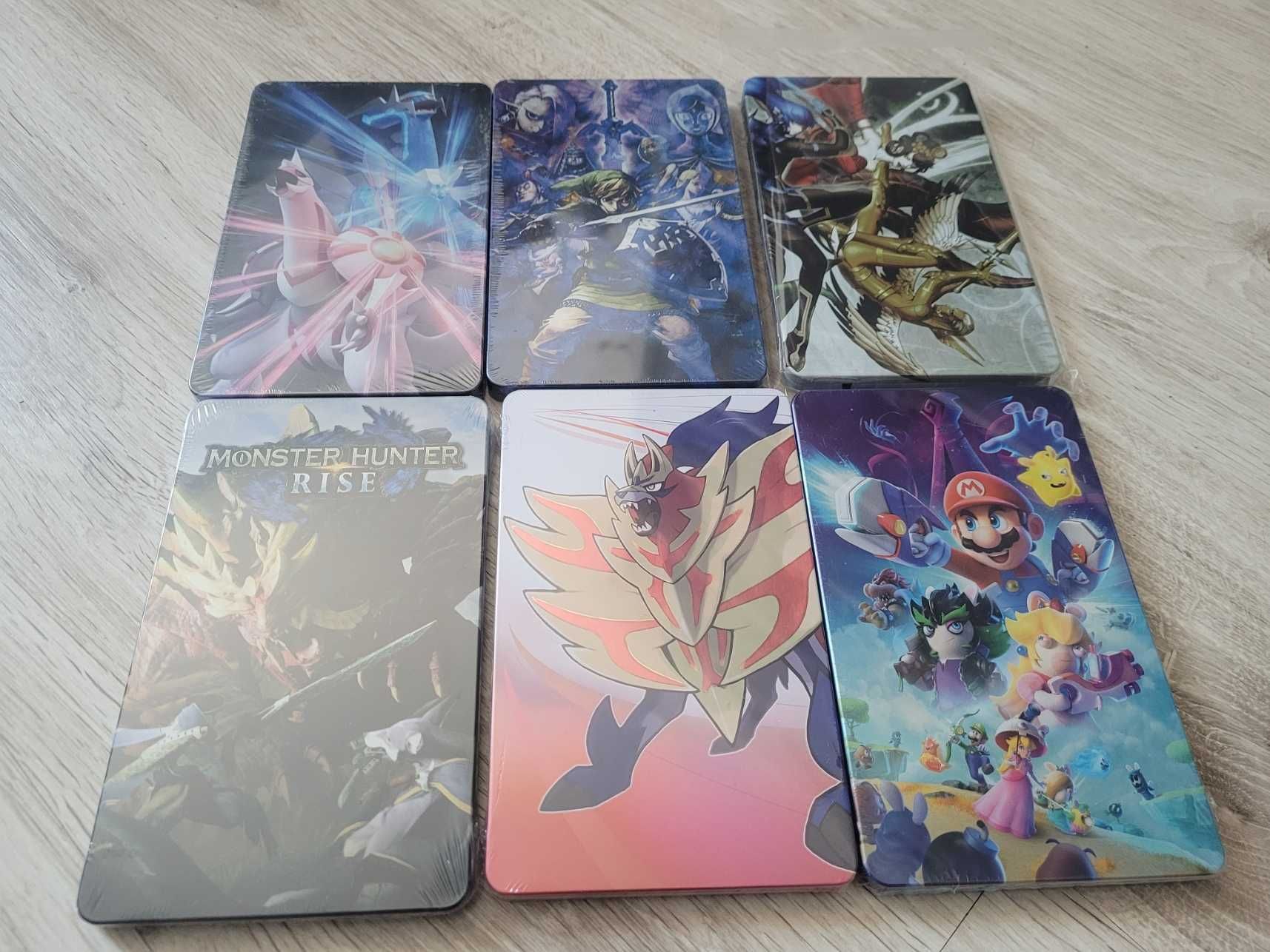 Zestaw 4 x steelbook z Nintendo switch nowe!
