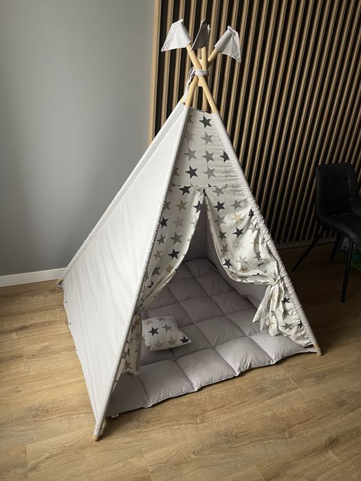 Вігвам, бренд Vikiriki, товстий мʼякий коврик, 2 подушки, палатка