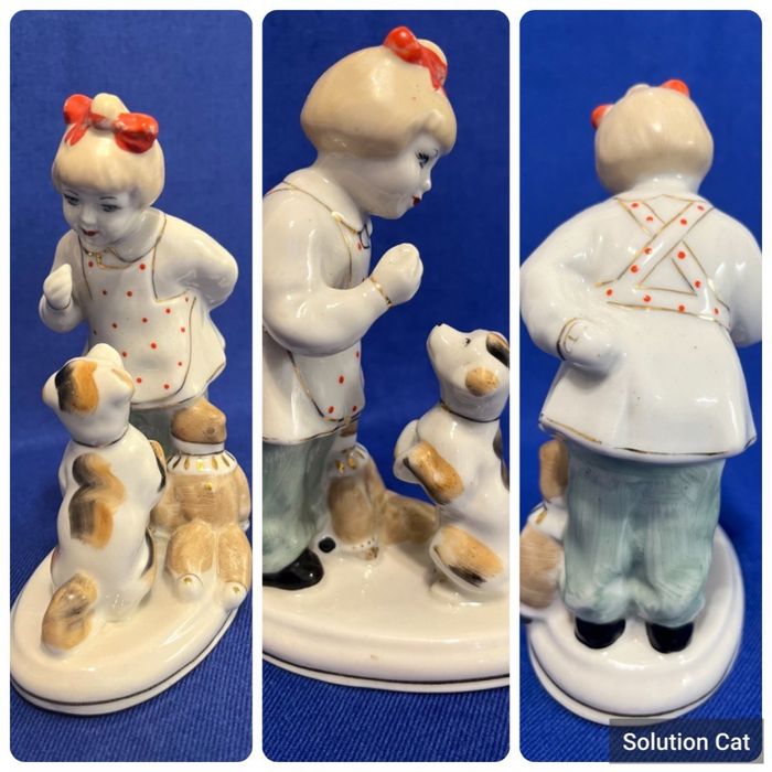 Статуэтки СССР: Мишка ЛФЗ Будёновец Олени Рыбка Мальчик Девочка Бюргер