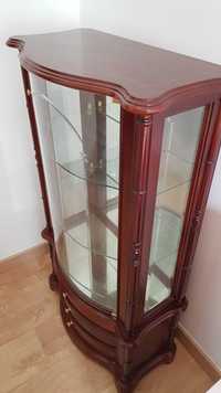 Vitrine/Cristaleira em Mogno